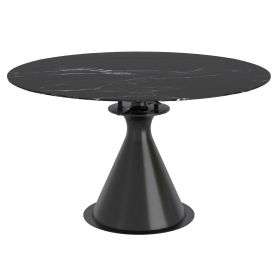 CALISTO-EXTENSION DINING TABLE-BLACK