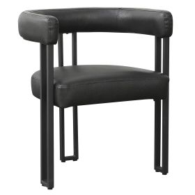 SCARLET-DINING CHAIR-PU BLACK