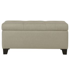 HARPER-STORAGE OTTOMAN-BEIGE