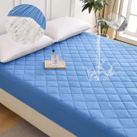 Diamond Grid Ultrasonic Waterproof Mattress Protector (Option: W13664160)