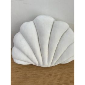 Simulation Shell Pillow Cushion Doll Nap Pillow (Option: White-L)