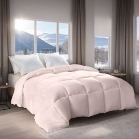 Pink Extra Large Plump Thick Duvet - Winter Enhanced Warmth With Skin-friendly Comfort. Bohemian Minimalist Checkered Design, Luxury Hotel-grade (Option: Pink-XXL)