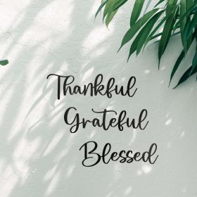 3-Piece Give Thanks' Scripture Wall Art Set (Option: Wrought iron decoration)