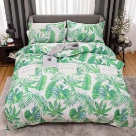 Spring Milan Quilt 3-piece Set King And Twin (Option: Green-King)