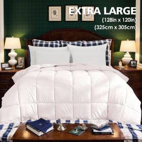 The Cozy Cloud Oversized Comforter, With Its Stylish Plaid Design And Extra-plush Fill, This Heavyweight Duvet Is A Dream For Any Dorm Or Bedroom (Option: White-K)