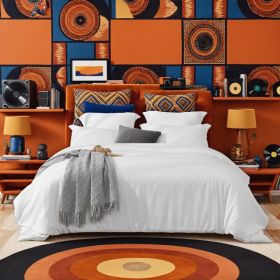 Aesthetic White And Pink Oversized Solid Color Duvet Cover Set. This Charming Bedding Appeals To All Students, Creating A Warm Atmosphere For Any (Option: defaulttitle)